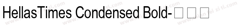 HellasTimes Condensed Bold字体转换